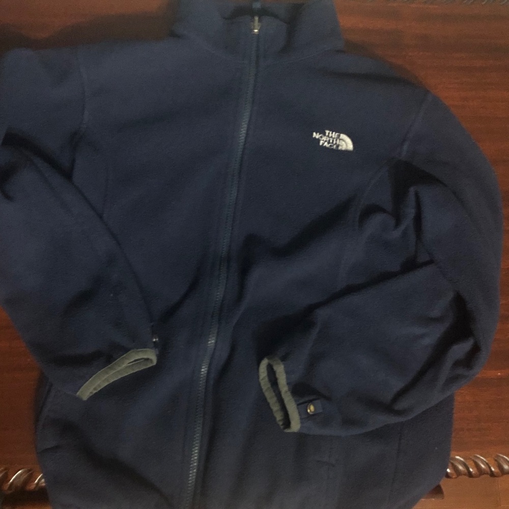 Navy blue north face jacket